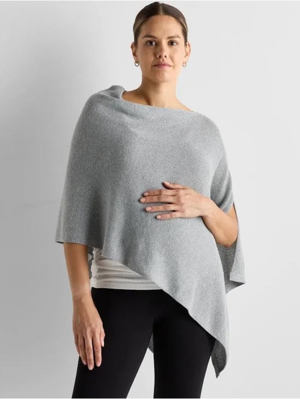 QUINCE Lightweight Cotton Cashmere Nursing Shawl